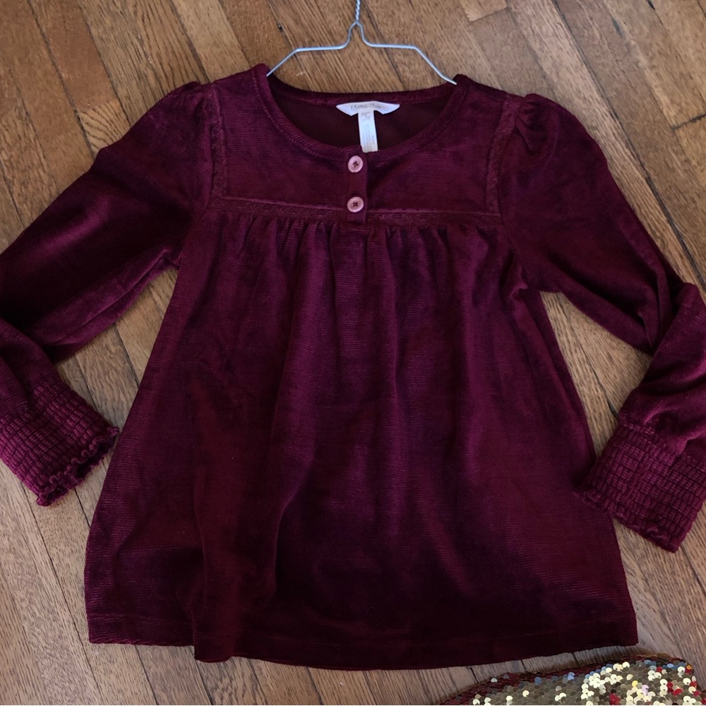 Beautiful Matilda Jane velvet top girls 8 long sleeve